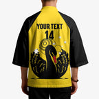 Custom Western Australia Bowls Kimono Go Champions WA Black Swan - Aussie Hoodie
