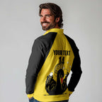 Custom Western Australia Bowls Long Sleeve Polo Shirt Go Champions WA Black Swan - Aussie Hoodie