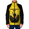 Custom Western Australia Bowls Padded Jacket Go Champions WA Black Swan - Aussie Hoodie