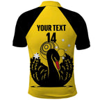 Custom Western Australia Bowls Polo Shirt Go Champions WA Black Swan - Aussie Hoodie