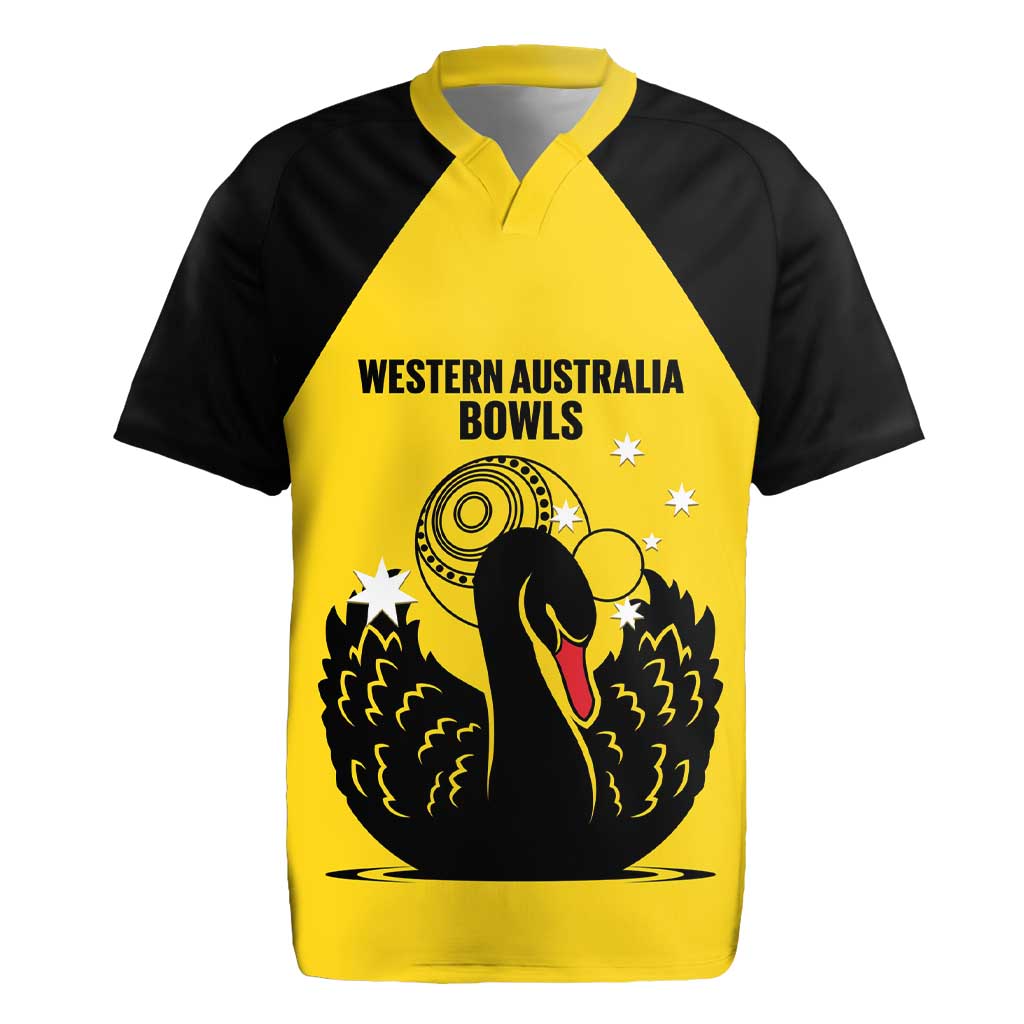 Custom Western Australia Bowls Rugby Jersey Go Champions WA Black Swan - Aussie Hoodie