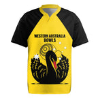 Custom Western Australia Bowls Rugby Jersey Go Champions WA Black Swan - Aussie Hoodie