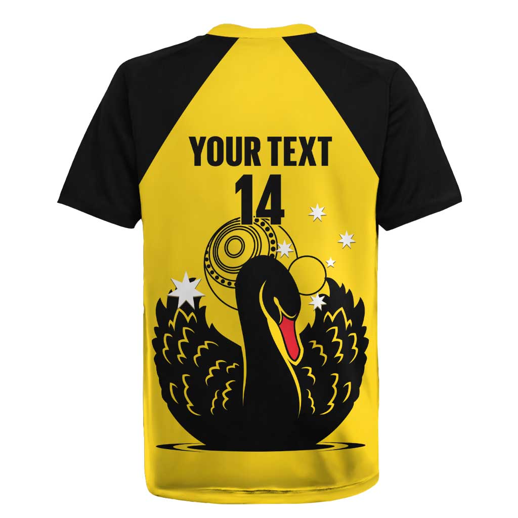 Custom Western Australia Bowls Rugby Jersey Go Champions WA Black Swan - Aussie Hoodie