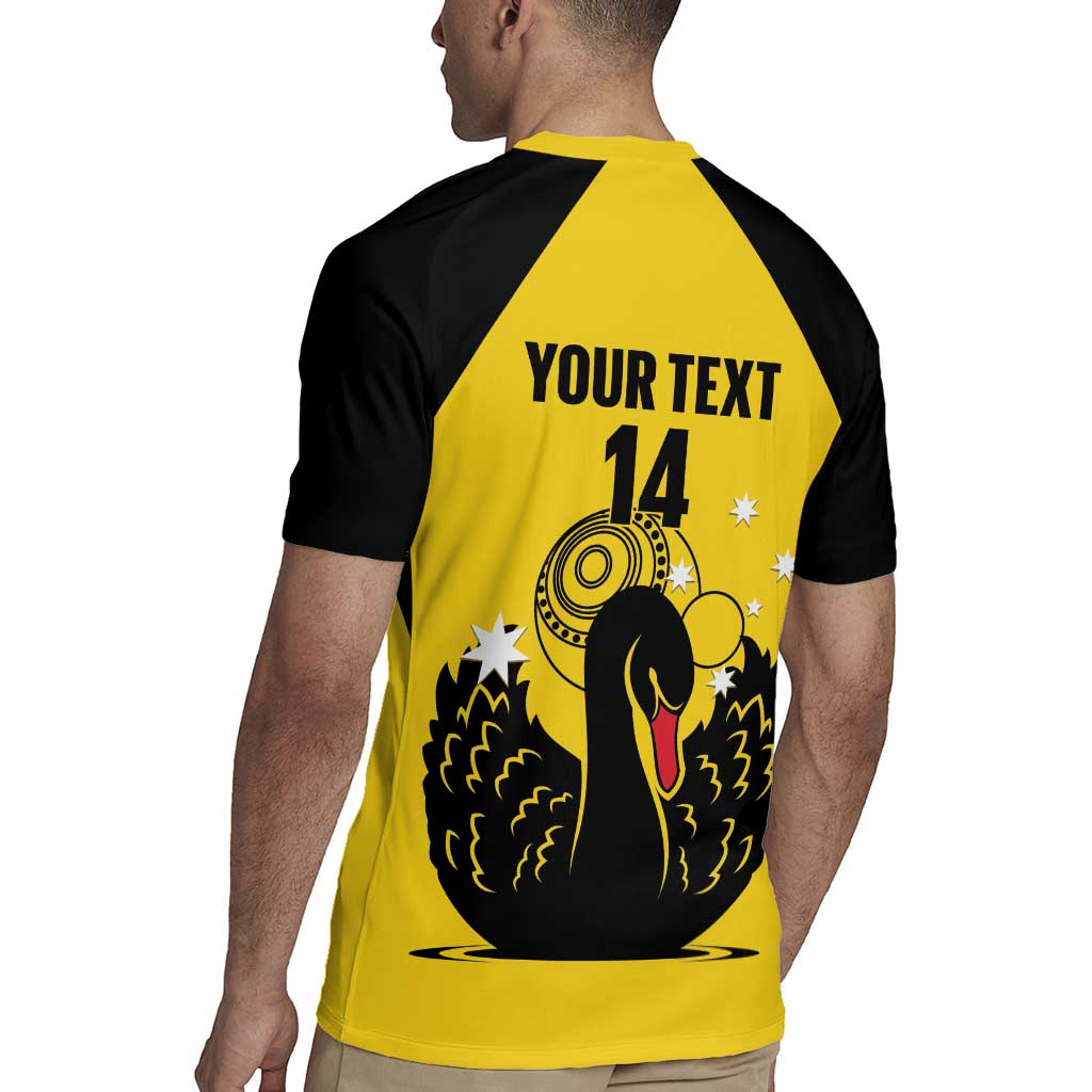 Custom Western Australia Bowls Rugby Jersey Go Champions WA Black Swan - Aussie Hoodie