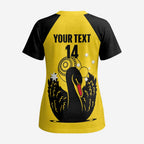 Custom Western Australia Bowls Scrub Top Go Champions WA Black Swan - Aussie Hoodie