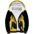 Custom Western Australia Bowls Sherpa Hoodie Go Champions WA Black Swan - Aussie Hoodie
