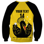 Custom Western Australia Bowls Sweatshirt Go Champions WA Black Swan - Aussie Hoodie