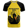 Custom Western Australia Bowls T Shirt Go Champions WA Black Swan - Aussie Hoodie