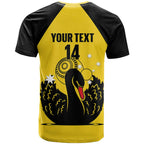 Custom Western Australia Bowls T Shirt Go Champions WA Black Swan - Aussie Hoodie