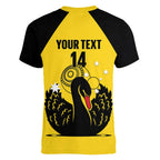 Custom Western Australia Bowls Women V-Neck T-Shirt Go Champions WA Black Swan - Aussie Hoodie