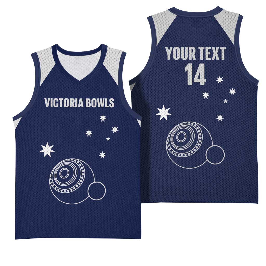 Custom Victoria Bowls Australia Basketball Jersey Go Champions Garden State - Aussie Hoodie