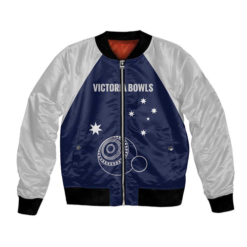 Custom Victoria Bowls Australia Bomber Jacket Go Champions Garden State - Aussie Hoodie