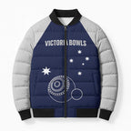 Custom Victoria Bowls Australia Bomber Puffer Jacket Go Champions Garden State - Aussie Hoodie