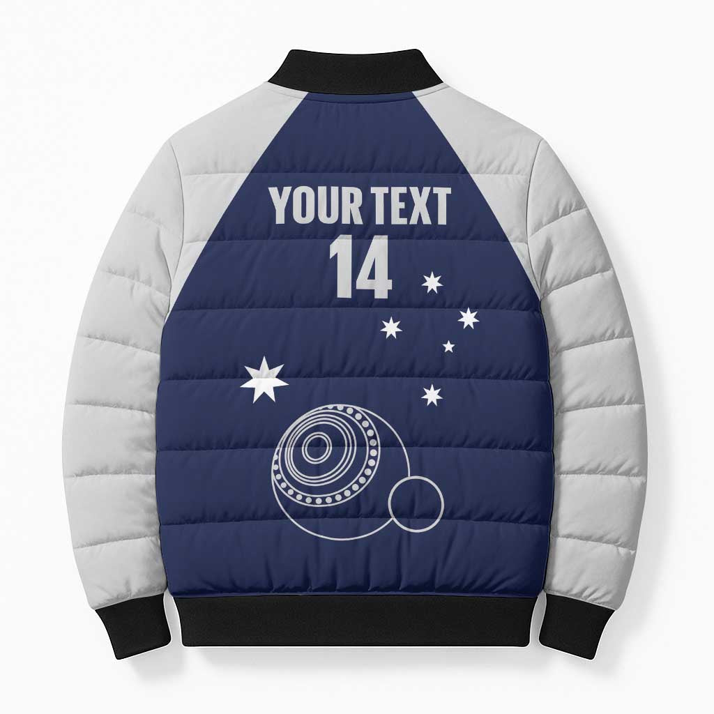Custom Victoria Bowls Australia Bomber Puffer Jacket Go Champions Garden State - Aussie Hoodie
