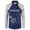 Custom Victoria Bowls Australia Button Sweatshirt Go Champions Garden State - Aussie Hoodie