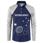 Custom Victoria Bowls Australia Button Sweatshirt Go Champions Garden State - Aussie Hoodie