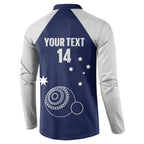 Custom Victoria Bowls Australia Button Sweatshirt Go Champions Garden State - Aussie Hoodie