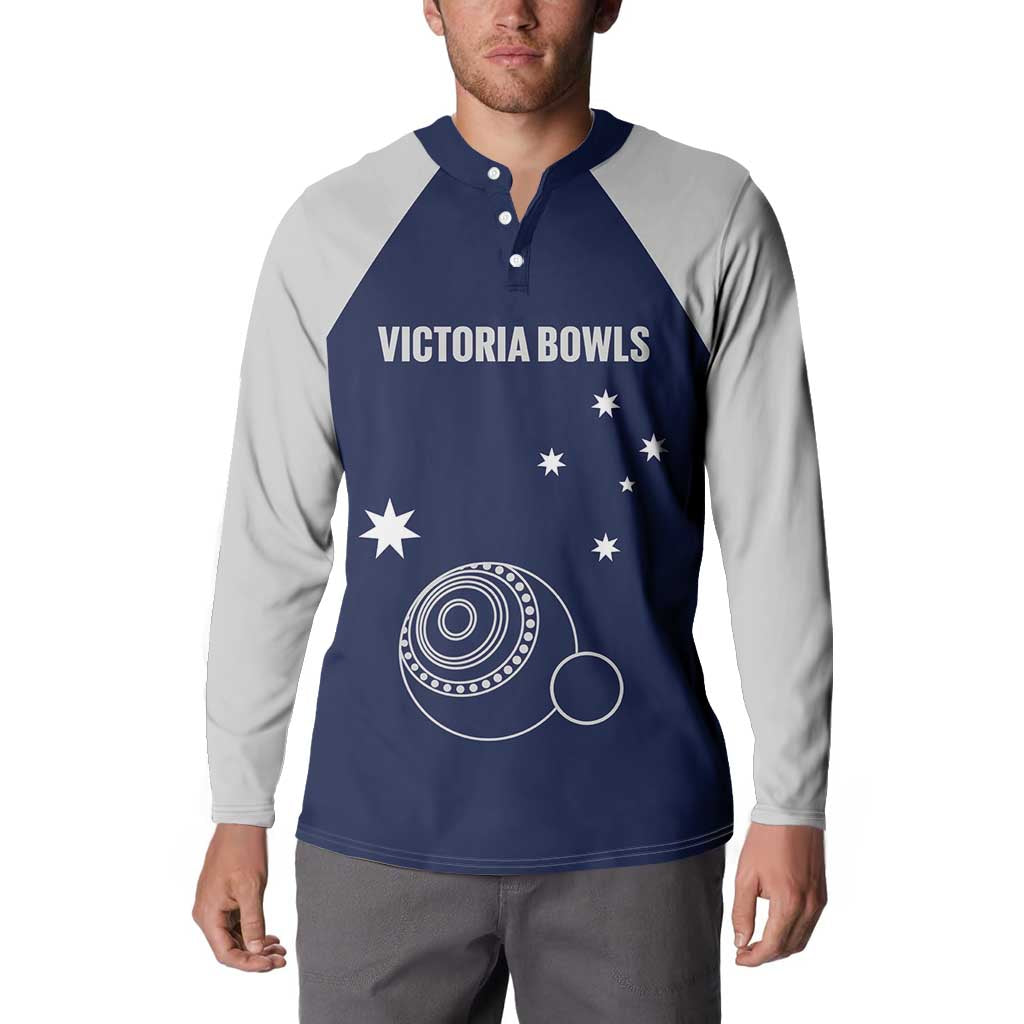 Custom Victoria Bowls Australia Button Sweatshirt Go Champions Garden State - Aussie Hoodie