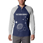 Custom Victoria Bowls Australia Button Sweatshirt Go Champions Garden State - Aussie Hoodie