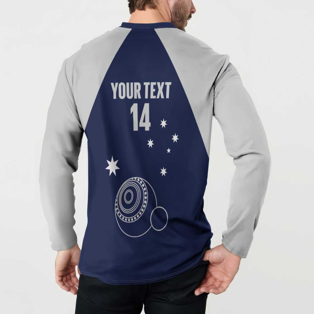 Custom Victoria Bowls Australia Button Sweatshirt Go Champions Garden State - Aussie Hoodie