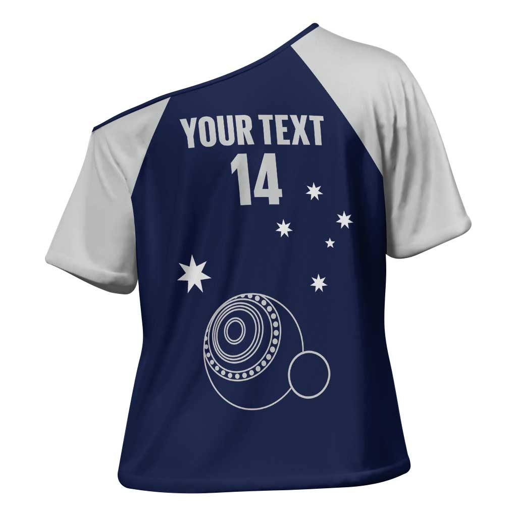 Custom Victoria Bowls Australia Cross Shoulder Shirt Go Champions Garden State - Aussie Hoodie