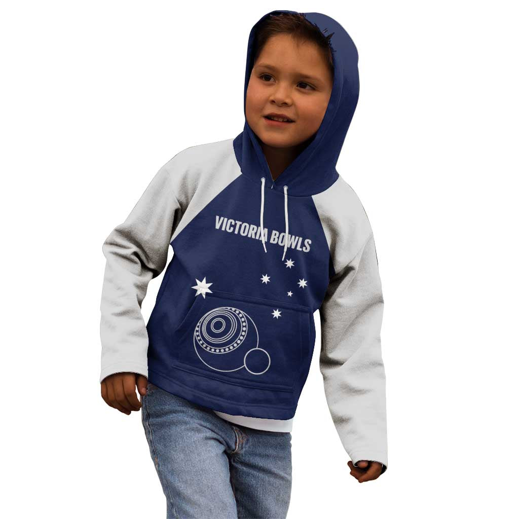 Custom Victoria Bowls Australia Kid Hoodie Go Champions Garden State - Aussie Hoodie