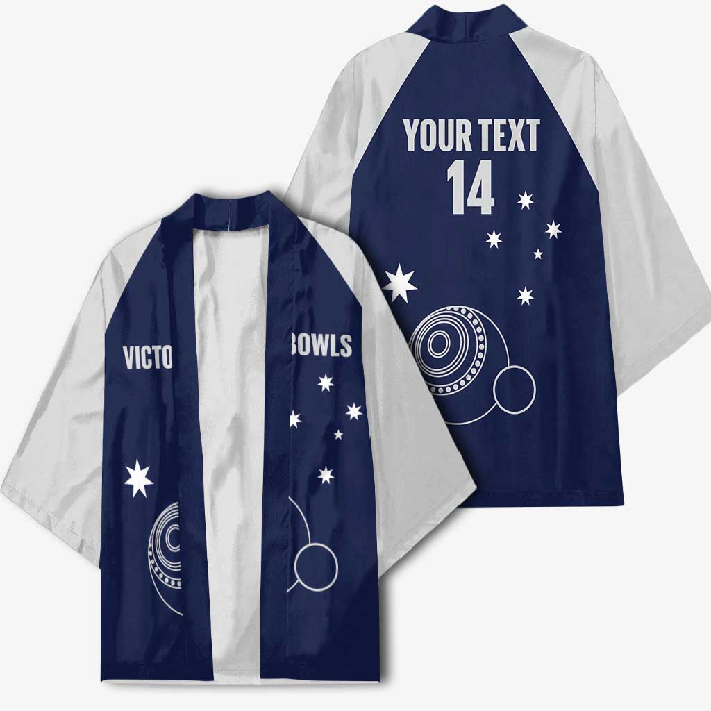 Custom Victoria Bowls Australia Kimono Go Champions Garden State - Aussie Hoodie