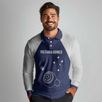 Custom Victoria Bowls Australia Long Sleeve Polo Shirt Go Champions Garden State - Aussie Hoodie