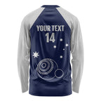 Custom Victoria Bowls Australia Long Sleeve Shirt Go Champions Garden State - Aussie Hoodie