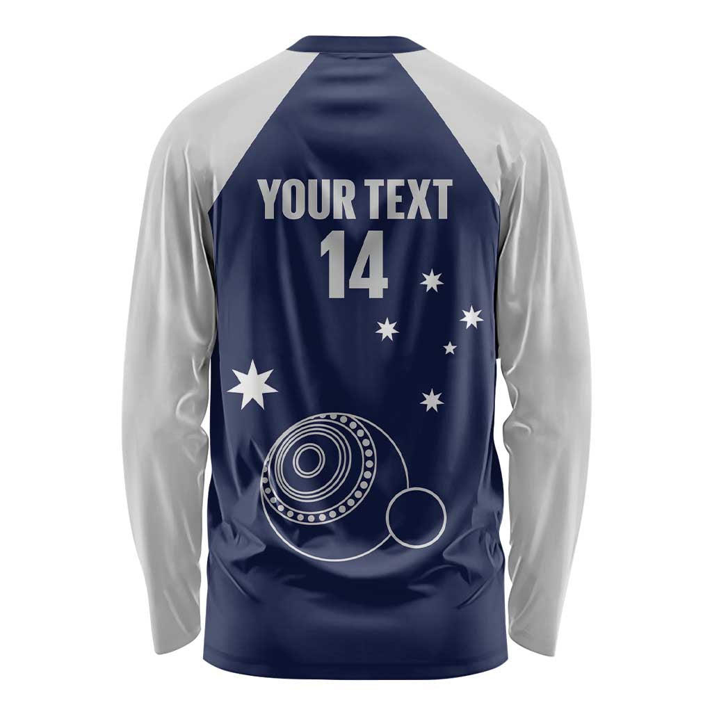 Custom Victoria Bowls Australia Long Sleeve Shirt Go Champions Garden State - Aussie Hoodie