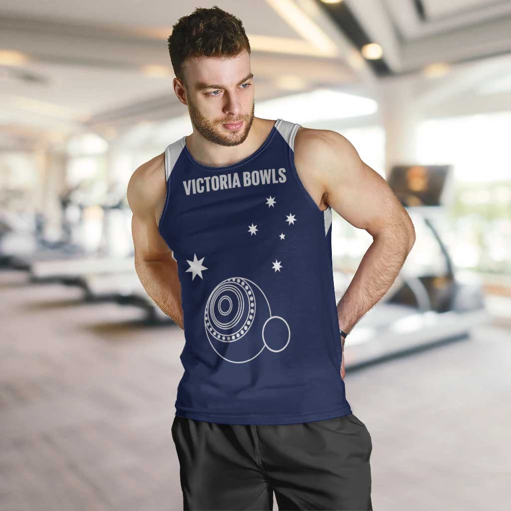 Custom Victoria Bowls Australia Men Tank Top Go Champions Garden State - Aussie Hoodie