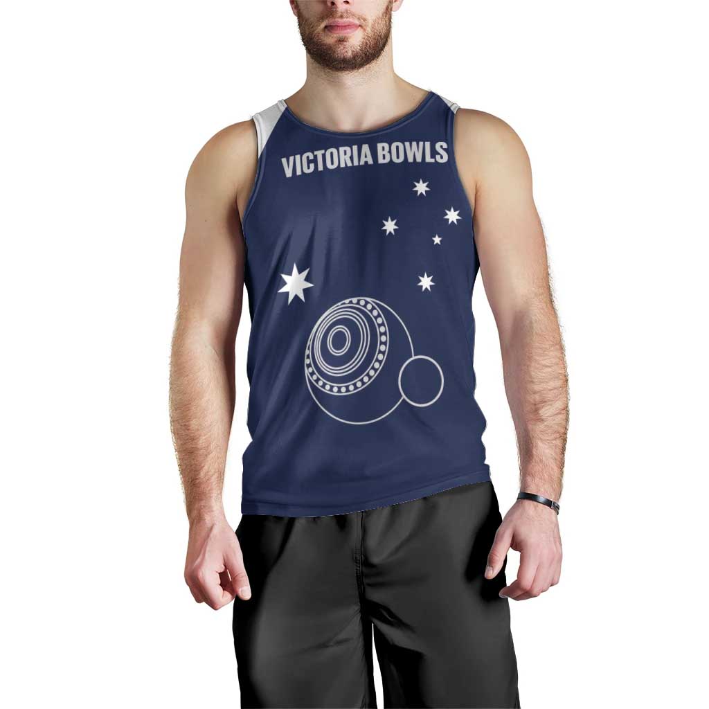 Custom Victoria Bowls Australia Men Tank Top Go Champions Garden State - Aussie Hoodie