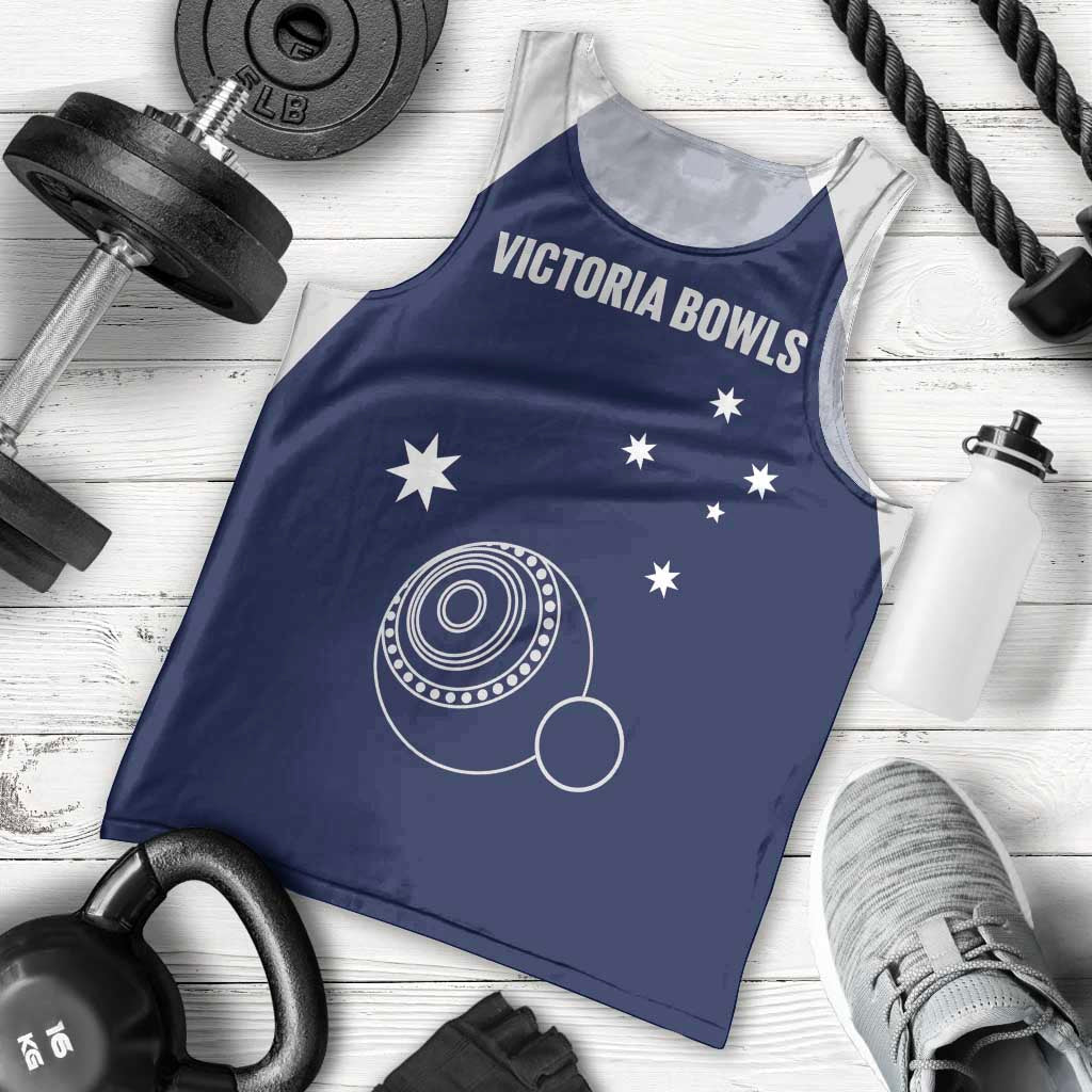 Custom Victoria Bowls Australia Men Tank Top Go Champions Garden State - Aussie Hoodie