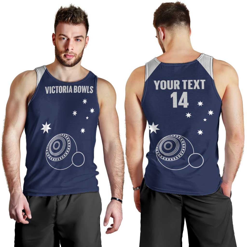 Custom Victoria Bowls Australia Men Tank Top Go Champions Garden State - Aussie Hoodie