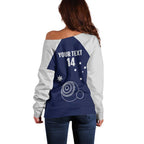 Custom Victoria Bowls Australia Off Shoulder Sweater Go Champions Garden State - Aussie Hoodie