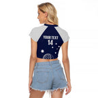 Custom Victoria Bowls Australia Raglan Cropped T Shirt Go Champions Garden State - Aussie Hoodie
