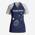 Custom Victoria Bowls Australia Scrub Top Go Champions Garden State - Aussie Hoodie