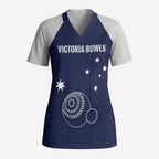 Custom Victoria Bowls Australia Scrub Top Go Champions Garden State - Aussie Hoodie