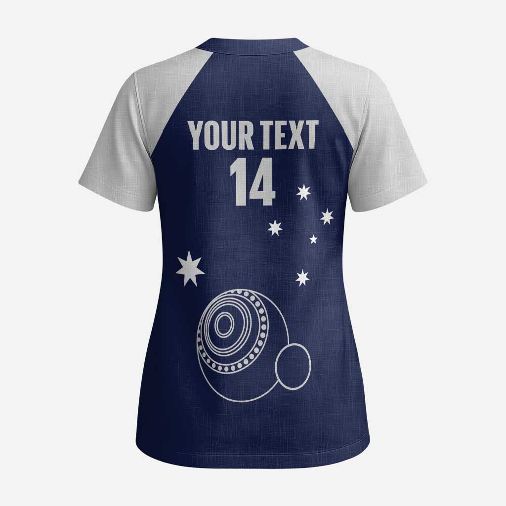 Custom Victoria Bowls Australia Scrub Top Go Champions Garden State - Aussie Hoodie