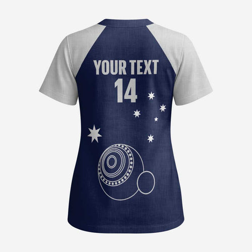 Custom Victoria Bowls Australia Scrub Top Go Champions Garden State - Aussie Hoodie