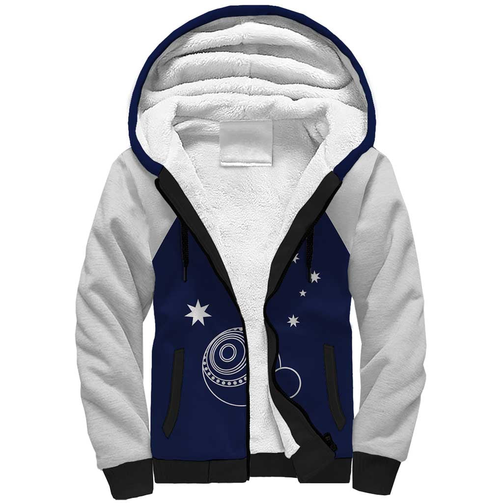 Custom Victoria Bowls Australia Sherpa Hoodie Go Champions Garden State - Aussie Hoodie