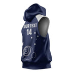 Custom Victoria Bowls Australia Sleeveless Hoodie Go Champions Garden State - Aussie Hoodie