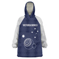 Custom Victoria Bowls Australia Wearable Blanket Hoodie Go Champions Garden State - Aussie Hoodie