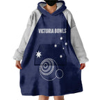 Custom Victoria Bowls Australia Wearable Blanket Hoodie Go Champions Garden State - Aussie Hoodie