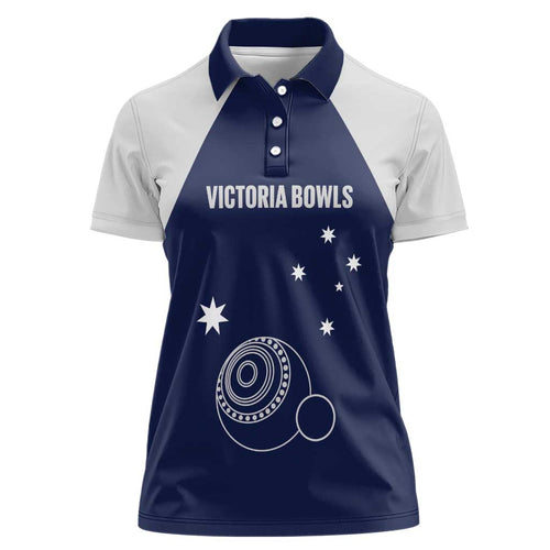 Custom Victoria Bowls Australia Women Polo Shirt Go Champions Garden State - Aussie Hoodie