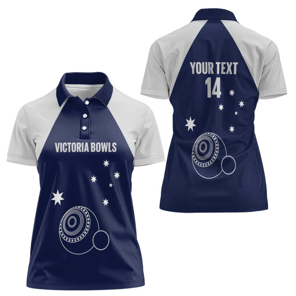 Custom Victoria Bowls Australia Women Polo Shirt Go Champions Garden State - Aussie Hoodie