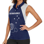 Custom Victoria Bowls Australia Women Sleeveless Polo Shirt Go Champions Garden State - Aussie Hoodie