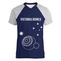 Custom Victoria Bowls Australia Women V-Neck T-Shirt Go Champions Garden State - Aussie Hoodie