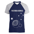 Custom Victoria Bowls Australia Women V-Neck T-Shirt Go Champions Garden State - Aussie Hoodie