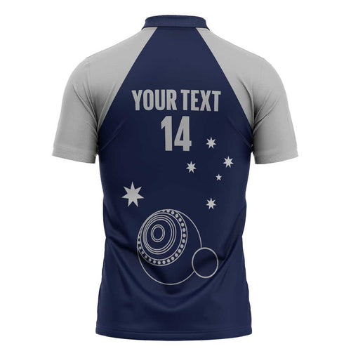 Custom Victoria Bowls Australia Zipper Polo Shirt Go Champions Garden State - Aussie Hoodie